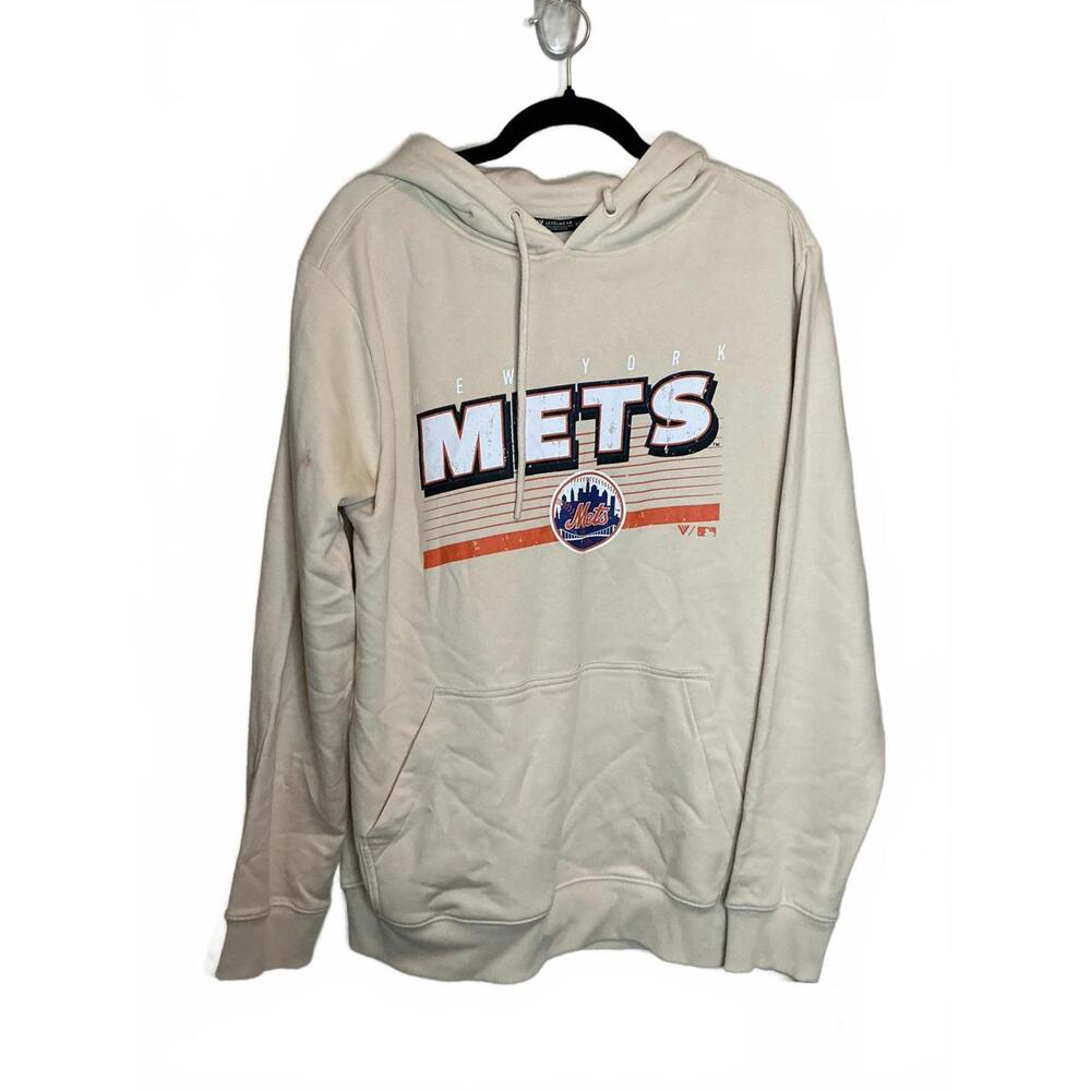 MLB New York Mets Tan Hoodie Size M